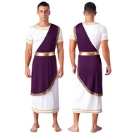 NEW Mens Roman Gladiator Costume Ancient Greek God Halloween Cosplay Armor Soldier Role Play Medieva