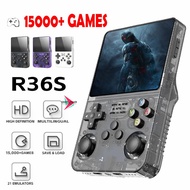 R36S Retro Handheld Game Console, Built in 128G TF Card Pre-Installed 20000+ Classic Games 3.5-inch 