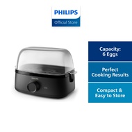 (NEW) PHILIPS Electric Egg Cooker 3000 Series HD9137/91 400W Poached Soft Medium Hard Boil 6 Eggs Ca