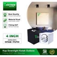 Home Downlight Lampshade Outbow Box Fitting E27 4 Inch