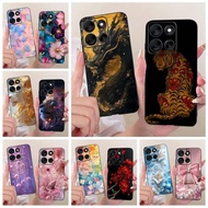 For Motorola Moto G56 G86 Case Cool Tiger Dragon Painted Cover Soft TPU Phone Case For Motorola Moto