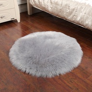 >SSRound Square Soft Artificial Fur Sheepskin Rug Chair Cover Seat Rug Hairy Wool Fur Warm Seat Cove