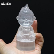 แร่เซเลไนต์ (Selenite Gypsum) แกะสลัก