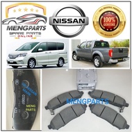 ORIGINAL NISSAN NAVARA D40T 4WD & SERENA C26 FRONT DISC BRAKE PAD * MADE IN JAPAN * D1M60-CY70B