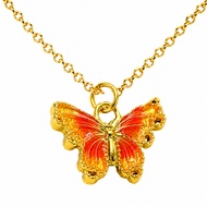 999.9/24k 5G Pure Gold Butterfly Pendant Emas999