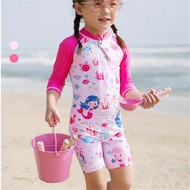 [2-8 Years Old] Children Swimsuit Little Girls Swimsuit Kids One-Piece Sunscreen Surfing Suit Baby S