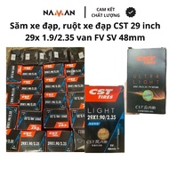 Bicycle inner tube, CST bicycle inner tube 29 inch 29x 1.9/2.35, FV SV valve 48mm Bicycle Tube