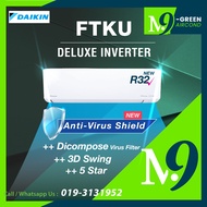 [MIGA]Daikin R32 Deluxe Inverter Air Conditioner FTKU Series FTKU28BV1MF/FTKU35BV1MF/FTKU50BV1MF/FTK