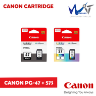 CANON PG47 &amp; CL57s ORIGINAL INK CARTRIDGE CANON PG 47 CANON CL 57s for Canon E410 E470 E3170 E3370 E4270