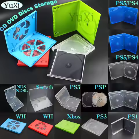1Pc CD Game Protection Bracket Box For PS1 PS4 Switch Wii Xbox 3DS NDSL NDS PS3 PS5 Game Disk Rack C