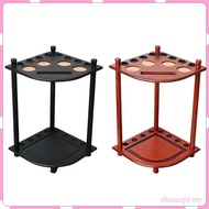 [ChiwanjicdMY] Pool Cue Rack for Cues and Balls Holds 8 Sticks & Full Ball Set Free Standing