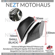 Universal Winglet MotoGP Wingkit Spoiler Aero Y15 Y16 R15 R25 VF3 Ninja250 Ninja650 Cbr150 Cbr250 Cb
