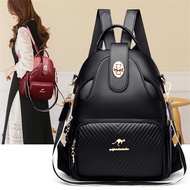Tas Ransel Kulit Wanita Fashion Korean Style Tas Punggung Untuk Cewek Multifungsi Tas Sekolah Wanita