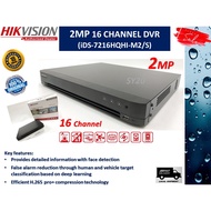 HIKVISION 2MP 16 CHANNEL DVR - H265 TURBO SCUSENSE DVR RECORDER (iDS-7216HQHI-M2/S)