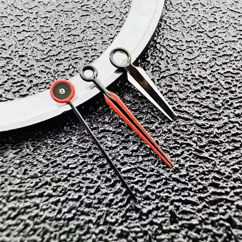 Black Red Watch Hands for NH35/NH36/4R/7S Movement 8*12*12.5mm Hands Replacement Watch Pointers Acce