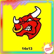 Fierce Bull Sticker 14 x 13 cm