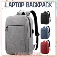 Business Style Laptop Backpack 15inch Multifunctional USB Charging Canvas Bag Handle Men Travel Unisex