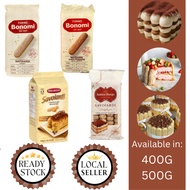 Forno Bonomi Savoiardi Lady fingers tiramisu biscuits cake 提拉米苏v手指饼干  意式甜品 400g 500g Ready Stock
