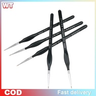 [WT] 5Pcs 00000 Precision Fine Tip Paint Brush Set For Acrylic Models Mini Miniature Detail Nylon Ha