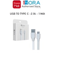 1HORA USB To Type-C PVC Fast Charging Cable 1m Long