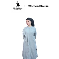 RCB Polo Club Women Long Sleeve Blouse RFDS79-2024 – Blue