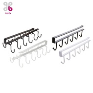 [Baosity] 2x Mug Hooks Under Cabinet Clip on Coffee Mug Holder Mug Organizer Rack Cup Hanger for Kit
