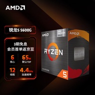 AMD 锐龙5 5600G处理器(r5)7nm 搭载Radeon Graphics 6核12线程 3.9GHz 65W AM4接口 盒装CPU