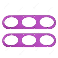 2pcs Aluminium Rear Bumper Race Air Diversion Diffuser Panels (Purple)