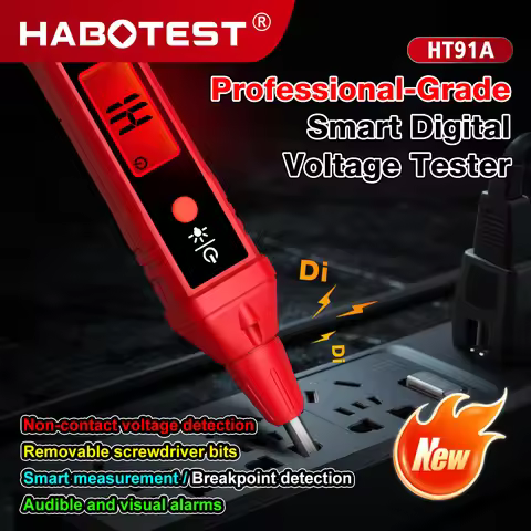 HABOTEST HT91A Digital Voltage Tester Pen Smart Electroscope Electrician Line Detector Portable Non-