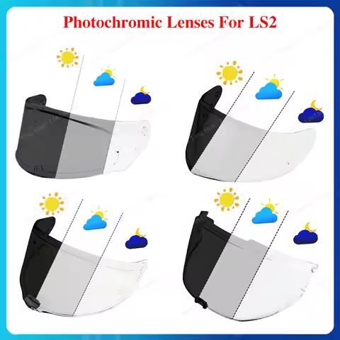For LS2 FF320 FF358 FF801 FF805 FF808 FF811 FF906 FF908 FF910 MX701 MX702 Photochromic Lenses Motorc
