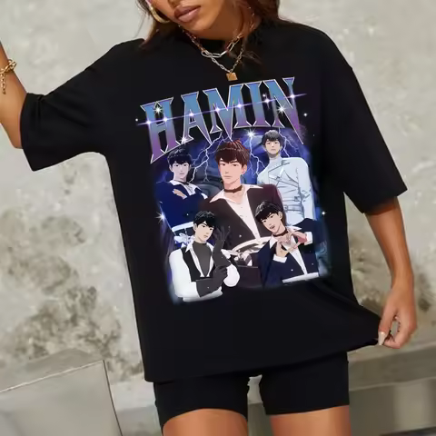 Retro Hamin Plave T-shirt 2nd Mini Album Asterum 134-1 Shirt Wave 4 Luv Kpop Noah Bamby Yejun Eunho