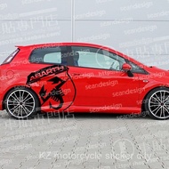 Ready Stock Fiat Fiat Fiat Abus Fiat Xiang Zhiyue Scorpion Tailgate Sticker Car Body Rear Door Stick