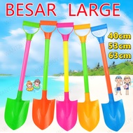 🇲🇾 40/53/63cm Large Plastic Snow Beach Shovel Digging Sand Play Tools Dune Spoon Children Outdoor Fu