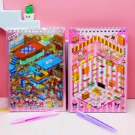 Cute Cartoon 3D Sticker Book, Creative 3-D Stacked Sticker Giy Diy