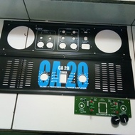 plat panel ca 20+lampu led ca+kenop 2 untuk box power