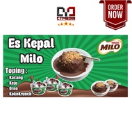 Milo Ice Cream Banner Size 2m x 1m