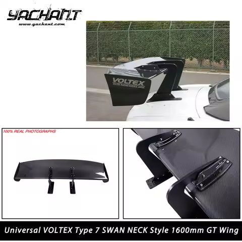 In Stock Carbon Fiber GT Wing 1600mm Fit For EVO 7 8 9 GTR R35 S2000 GT86 Universal VOL VTX Type 7 S