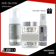 Ms Glow Beauty Paket Whitening Skincare Wajah Agar Cepat Putih - Satu Paket Day And Night Cream - Ms Glow Beauty Original