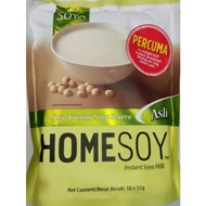 Homesoy Instant Soya Milk Asli (10 x 32g + free 1 multigrain 32g)