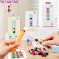 YONGWANG66HR Clamp Plush Ball Montessori Toys, Paper Color Sorting Children Classification Toys, Puz