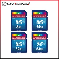 ขายร้อน Wansenda ขนาดเต็ม SD card 64GB 32GB 16GB SDHC Card SD Card flash Memory Card 8GB 4GB universal สําหรับกล้องดิจิตอล