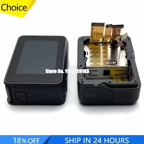 Original Rear Back Cover Case with Front LCD display Screen +Side Board repair parts For GoPro Hero 