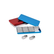 1pc 16 Racks Autoclavable Dental Sterilizer Case Aluminum Organizer Box For Bur H/K Files Holder Blo