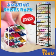 ▬Mytools Amazing Black Shoe Rack 10 Layered