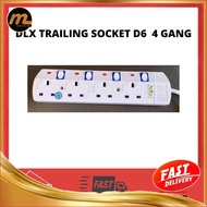 DLX TRAILING SOCKET D604SN  4 GANG (2 METER LENGTH)