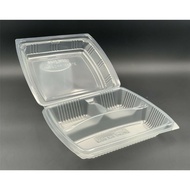 3 Compartment Lunch Box [ 50pcs± ] BENXON Nasi Kotak 3 Petak / Bento Box / BX-190 Disposable PP Plas