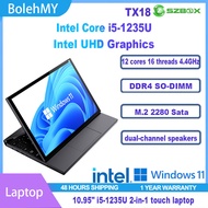 SZBOX TX18 Intel Core i5-1235U Tablet Notebook 2-in-1 DDR4 3200Mhz 1920*1200 3000mAh Battery PC