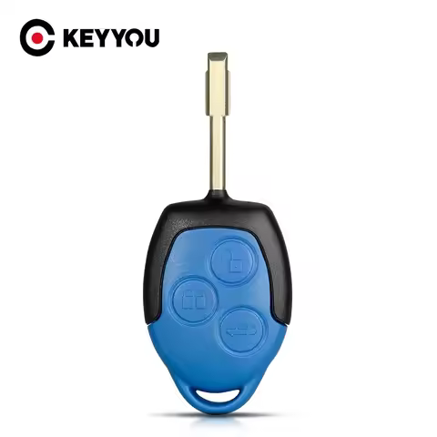 KEYYOU Remote Car Key Shell Case For Ford Transit Blue Replacement Key Styling Cover Transit Connect