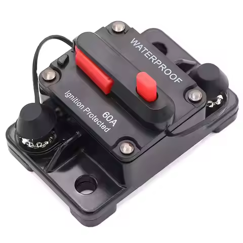 30A 40A 50A 60A 70A 80A 100A 120A 150A 200A 250A 300A AMP Circuit Breaker Fuse Reset 12-48V DC Car B