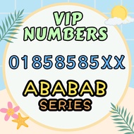 018 VIP VVIP Number 01858585 ABABAB Series Malaysia Beautiful Phone Number Lucky SUPER LIMITED